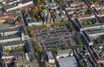 Großer Markt, St. Ludwig Catholic Church, city centre, Saarlouis, Saarbrücken, Saarland, Germany,