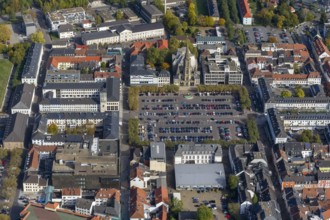 Großer Markt, St. Ludwig Catholic Church, city centre, Saarlouis, Saarbrücken, Saarland, Germany,