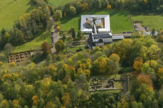 Dagstuhl Castle Garden, Dagstuhl Ruins next to the Leibniz Centre for Informatics, Wadern,