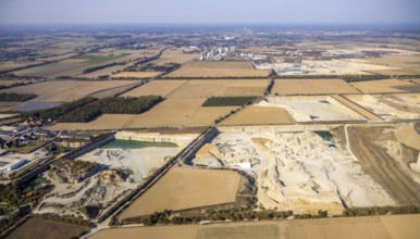 Aerial view, quarry northeast of Anröchte, Angstfeldweg, Anröchte, Soest district, North
