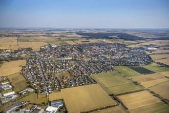 Aerial view, local view, Anröchte, Soest district, North Rhine-Westphalia, Germany, DE, Europe,