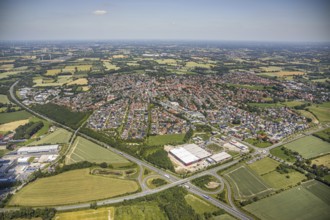 Aerial view, aerial view, industrial area Altenberge-Süd, Altenberge, Münsterland, North