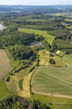 Aerial view, Gut Stiepel, Stiepeler Straße, Arnsberg, Sauerland, Hochsauerlandkreis, North