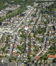 Aerial view, townscape, Zur Feldmühle, Clemens-August-Straße, Arnsberg, Sauerland,