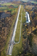 Aerial photo, Arnsberg Menden airfield, Arnsberg airfield gets a new runway, EDLA, Voßwinkel,