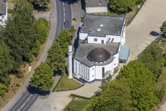 Aerial view, DITIB Attendorn Mosque and Cultural Centre, Attendorn, Sauerland, North