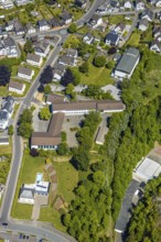Aerial photo, Gemeinschaftsgrundschule St.-Engelbert, Attendorn, Sauerland, North Rhine-Westphalia,