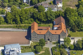 Aerial view, Collegium Bernardinum of the Archbishop's Boarding School for Boys, Attendorn,