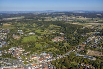 Aerial photo, Gräflicher Park Health & Balance Resort, Bad Driburg, East Westphalia-Lippe, North