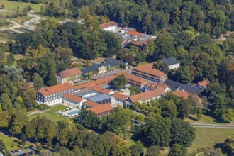 Aerial view, Gräflicher Park Health & Balance Resort, Bad Driburg, East Westphalia-Lippe, North