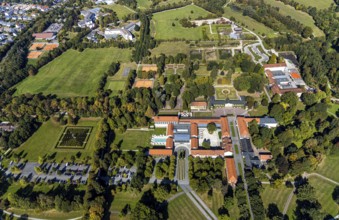 Aerial photo, Gräflicher Park Health & Balance Resort, Bad Driburg, East Westphalia-Lippe, North
