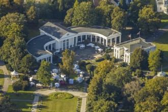 Aerial view, Bad Oeynhausen State Spa, Wandelhalle, Bad Oeynhausen, East Westphalia-Lippe, North