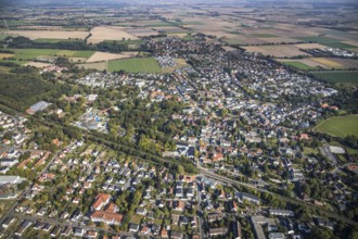 Aerial view, local view, Börde Therme Bad Sassendorf, graduation house, Sassendorf, Bad Sassendorf,