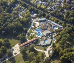 Aerial view, Börde Therme Bad Sassendorf, graduation house, Sassendorf, Bad Sassendorf, district
