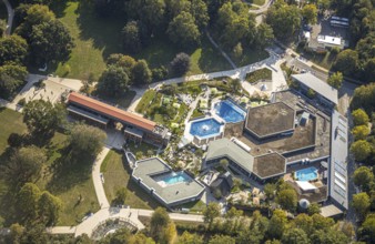 Aerial view, Börde Therme Bad Sassendorf, graduation house, Sassendorf, Bad Sassendorf, district