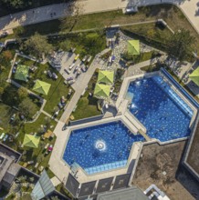 Aerial view, Börde Therme Bad Sassendorf, Sassendorf, Bad Sassendorf, Kreis Soest, North