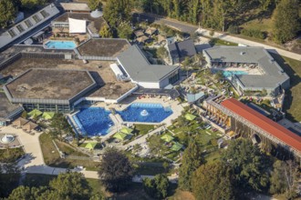 Aerial view, Börde Therme Bad Sassendorf, graduation house, Sassendorf, Bad Sassendorf, district