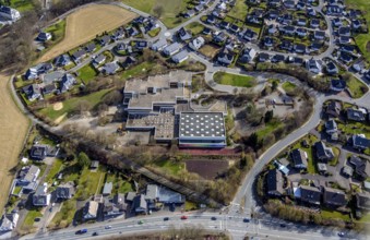 Aerial photo, Franz Hoffmeister Schulzentrum Bestwig, Bestwig, North Rhine-Westphalia, Germany,