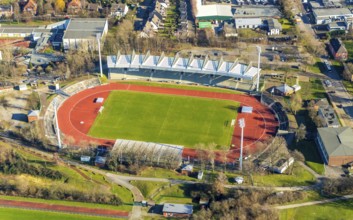 Aerial view, Lohrheide stadium, Leithe, Bochum, Ruhr area, North Rhine-Westphalia, Germany, DE,