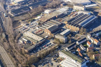 Aerial view, Heintzmann-Werke, Bessemer Straße, Kruppwerke, Bochum, Ruhr area, North