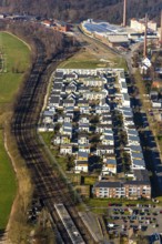 Aerial view, Ruhrauenpark Dahlhausen, development area, Dahlhausen, Bochum, Ruhr area, North