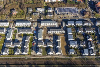 Aerial view, Ruhrauenpark Dahlhausen, new development area, Dahlhausen, Bochum, Ruhr area, North