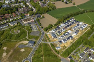 Aerial view, residential area Marie-Luise-Tanski-Straße, Hiltroper Höhe, Bochum, Ruhr area, North