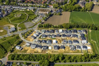 Aerial view, residential area Marie-Luise-Tanski-Straße, Hiltroper Höhe, Bochum, Ruhr area, North