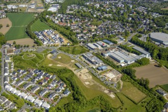 Aerial view, residential area Marie-Luise-Tanski-Straße, Hiltroper Höhe, commercial area