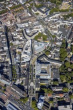 Aerial view, Boulevard Massenbergstraße, between Bongardstraße, Masseenbergstraßeand Ostring,