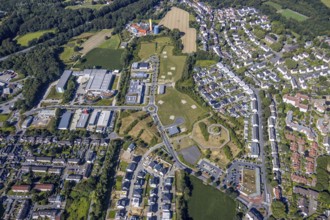 Aerial photo, industrial park Hiltrop, Bochum, Ruhr area, North Rhine-Westphalia, Germany, DE,