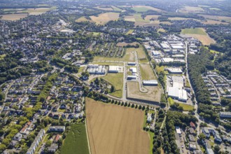 Aerial view, industrial park Gerthe-Süd, Bochum, Ruhr area, North Rhine-Westphalia, Germany, DE,
