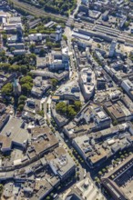 Aerial view, Boulevard Massenbergstraße, between Bongardstraße, Masseenbergstraßeand Ostring,