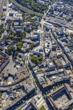 Aerial view, Boulevard Massenbergstraße, between Bongardstraße, Masseenbergstraßeand Ostring,