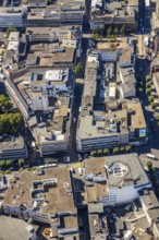 Aerial view, pedestrian zone Kortumstraße between Nordring and Konrad-Adenauer-Platz, Bermuda