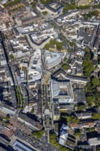 Aerial view, Boulevard Massenbergstraße, between Bongardstraße, Masseenbergstraßeand Ostring,