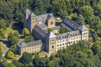 Aerial view, Benedictine Abbey Gerleve, Gerleve, Billerbeck, Münsterland, North Rhine-Westphalia,