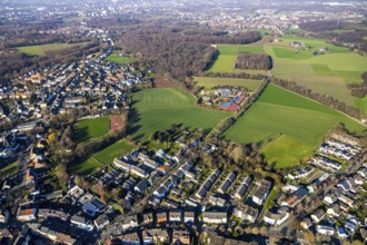 Aerial view, Am Hillerberg sports ground, Ballspielverein Hiltrop 1912 e.V., Landwirtschaftlicher