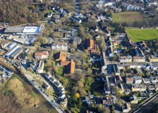 Aerial photo, Willy-Brandt-Gesamtschule, Wittekindstraße, Gemeinschaftsgrundschule,