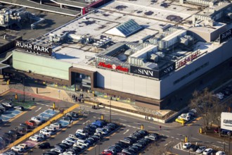 Aerial view, Ruhrpark Bochum, shopping centre, Harpen, Bochum, Ruhr area, North Rhine-Westphalia,