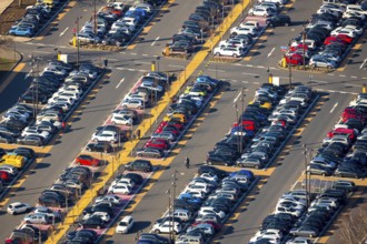 Aerial view, Ruhrpark Bochum, shopping centre, Harpen, Bochum, Ruhr area, North Rhine-Westphalia,