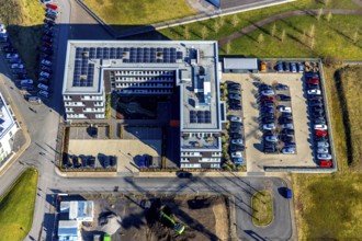 Aerial photo, health campus, VISUS Health IT GmbH, Querenburg, Bochum, Ruhr area, North