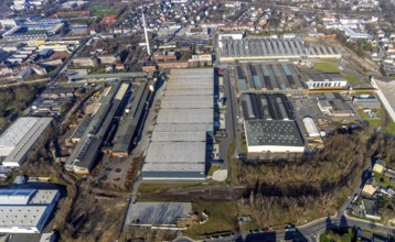Aerial view, thyssenkrupp Steel Europe AG Bochum plant, Castroper Straße, Grumme, Bochum, Ruhr