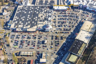 Aerial view, Hannibal-Center, shopping centre, Hofstede, Bochum, Ruhr area, North Rhine-Westphalia,