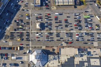Aerial view, Hannibal-Center, shopping centre, Hofstede, Bochum, Ruhr area, North Rhine-Westphalia,