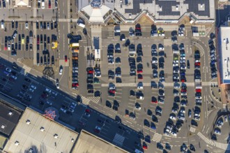 Aerial view, Hannibal-Center, shopping centre, Hofstede, Bochum, Ruhr area, North Rhine-Westphalia,