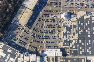 Aerial view, Hannibal-Center, shopping centre, Hofstede, Bochum, Ruhr area, North Rhine-Westphalia,