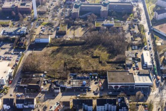 Aerial photograph, Deutsche Telekom AG site, Karl-Lange-Straße, potential mosque site, Grumme,