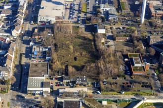 Aerial photograph, Deutsche Telekom AG site, Karl-Lange-Straße, potential mosque site, Grumme,