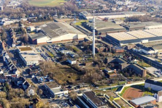 Aerial photograph, Deutsche Telekom AG site, Karl-Lange-Straße, potential mosque site, Grumme,